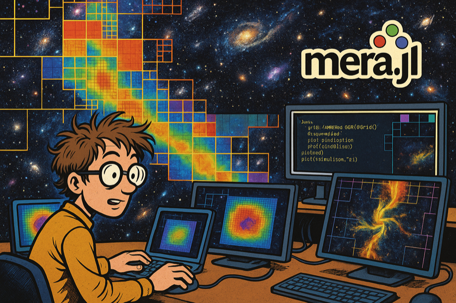 MERA.jl Computational Astrophysics Workflow